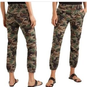 Nili Lotan Cropped French Military Pant | Camo | Size 2